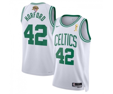 Men's Boston Celtics #42 Al Horford White 2024 Finals Champions Association Edition Stitched Basketball Jersey