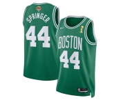 Men's Boston Celtics #44 Jaden Springer Kelly Green 2024 Finals Champions Icon Edition Stitched Basketball Jersey