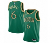 Men's Boston Celtics #6 Bill Russell Authentic Green Basketball Jersey - 2019-20 City Edition