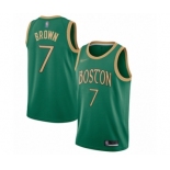 Men's Boston Celtics #7 Jaylen Brown Authentic Green Basketball Jersey - 2019-20 City Edition