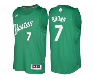 Men's Boston Celtics #7 Jaylen Brown Green 2016 Christmas Day NBA Swingman Jersey