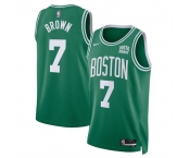 Men's Boston Celtics #7 Jaylen Brown Green Icon Edition Stitched Basketball Jersey