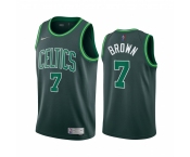 Men's Boston Celtics #7 Jaylen Brown Green NBA Swingman 2020-21 Earned Edition Jersey