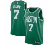 Men's Boston Celtics #7 Jaylen Brown Nike Kelly Green 2020-21 Swingman Jersey