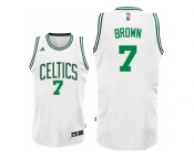 Men's Boston Celtics #7 Jaylen Brown White Home Swingman Jersey