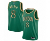 Men's Boston Celtics #8 Kemba Walker Authentic Green Basketball Jersey - 2019-20 City Edition