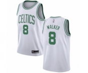 Men's Boston Celtics #8 Kemba Walker Authentic White Basketball Jersey - Association Edition