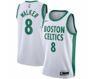 Men's Boston Celtics #8 Kemba Walker Nike White 2020-21 Swingman Player Jersey