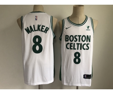 Men's Boston Celtics #8 Kemba Walker Swingman Green Basketball Jersey 2020-2021 City Edition