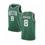 Men's Boston Celtics #8 Kemba Walker Swingman Green(White No.) Road Basketball Jersey - Icon Edition