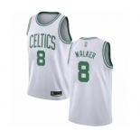 Men's Boston Celtics #8 Kemba Walker Swingman White Basketball Jersey - Association Edition