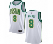 Men's Boston Celtics #8 Kemba Walker Swingman White Basketball Jersey - City Edition