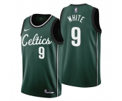 Men's Boston Celtics #9 Derrick White 2022-23 Green City Edition Stitched Jersey