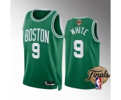 Men's Boston Celtics #9 Derrick White Green 2022 Finals Stitched Jersey