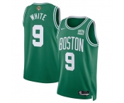 Men's Boston Celtics #9 Derrick White Kelly Green 2024 Finals Icon Edition Stitched Basketball Jersey