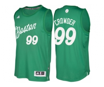 Men's Boston Celtics #99 Jae Crowder Green 2016 Christmas Day NBA Swingman Jersey