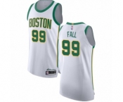 Men's Boston Celtics #99 Tacko Fall Authentic White Basketball Jersey - City Edition