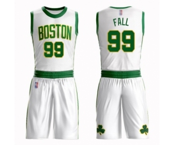 Men's Boston Celtics #99 Tacko Fall Authentic White Basketball Suit Jersey - City Edition