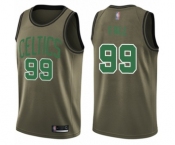 Men's Boston Celtics #99 Tacko Fall Swingman Green Salute to Service Basketball Jersey