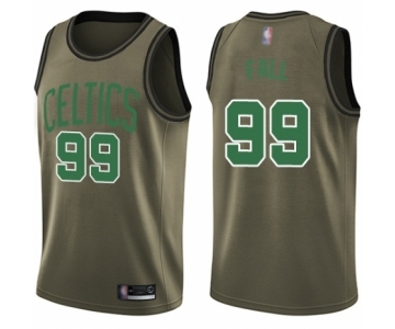 Men's Boston Celtics #99 Tacko Fall Swingman Green Salute to Service Basketball Jersey