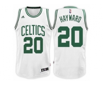 Men's Gordon Hayward Boston Celtics #20 Home White New Swingman Jersey