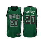 Men's Gordon Hayward Boston Celtics #20 Road Green Black New Swingman Jersey