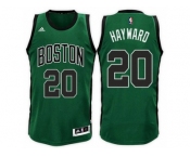 Men's Gordon Hayward Boston Celtics #20 Road Green Black New Swingman Jersey