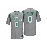 Men's Jayson Tatum Boston Celtics #0 Alternate Gray New Swingman Jersey