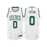 Men's Jayson Tatum Boston Celtics #0 Home White New Swingman Jersey