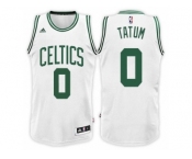 Men's Jayson Tatum Boston Celtics #0 Home White New Swingman Jersey