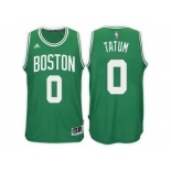 Men's Jayson Tatum Boston Celtics #0 Road Green New Swingman Jersey