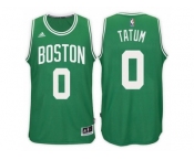 Men's Jayson Tatum Boston Celtics #0 Road Green New Swingman Jersey