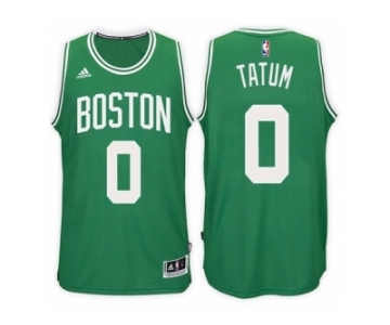 Men's Jayson Tatum Boston Celtics #0 Road Green New Swingman Jersey