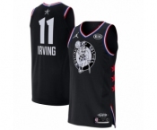 Men's Jordan Boston Celtics #11 Kyrie Irving Authentic Black 2019 All-Star Game Basketball Jersey