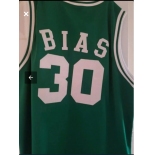 Men's Mitchell and Ness Boston Celtics #30 Bias  Green Throwback Basketball Jersey