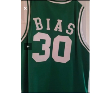 Men's Mitchell and Ness Boston Celtics #30 Bias  Green Throwback Basketball Jersey