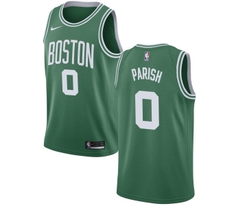 Men's Nike Boston Celtics #0 Robert Parish Swingman Green(White No.) Road NBA Jersey - Icon Edition