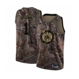 Men's Nike Boston Celtics #1 Walter Brown Swingman Camo Realtree Collection NBA Jersey