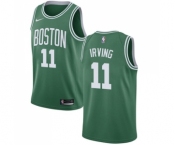 Men's Nike Boston Celtics #11 Kyrie Irving Swingman Green(White No.) Road NBA Jersey - Icon Edition