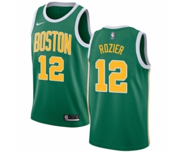 Men's Nike Boston Celtics #12 Terry Rozier Green Swingman Jersey - Earned Edition