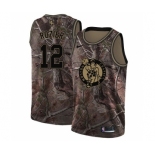 Men's Nike Boston Celtics #12 Terry Rozier Swingman Camo Realtree Collection NBA Jersey