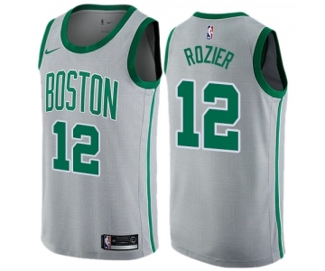 Men's Nike Boston Celtics #12 Terry Rozier Swingman Gray NBA Jersey - City Edition