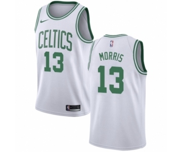 Men's Nike Boston Celtics #13 Marcus Morris Authentic White NBA Jersey - Association Editio