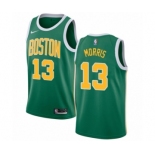 Men's Nike Boston Celtics #13 Marcus Morris Green Swingman Jersey - Earned Edition