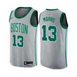 Men's Nike Boston Celtics #13 Marcus Morris Swingman Gray NBA Jersey - City Edition