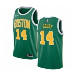 Men's Nike Boston Celtics #14 Bob Cousy Green Swingman Jersey - Earned Edition