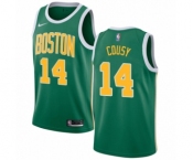 Men's Nike Boston Celtics #14 Bob Cousy Green Swingman Jersey - Earned Edition