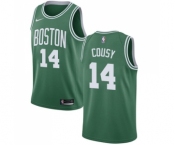 Men's Nike Boston Celtics #14 Bob Cousy Swingman Green(White No.) Road NBA Jersey - Icon Edition