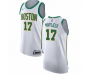 Men's Nike Boston Celtics #17 John Havlicek Authentic White NBA Jersey - City Edition