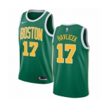 Men's Nike Boston Celtics #17 John Havlicek Green Swingman Jersey - Earned Edition